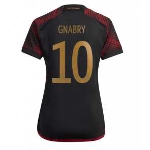 Maillot de foot Allemagne Serge Gnabry #10 Extérieur Femmes Monde 2022 Manches Courte